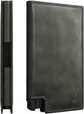 Ekster Parliament Men's Wallet | RFID Blocking Leather Minimalist Wallet | Slim Wallet for Men - Designed for Quick Card Access with Push Button (Juniper Green)